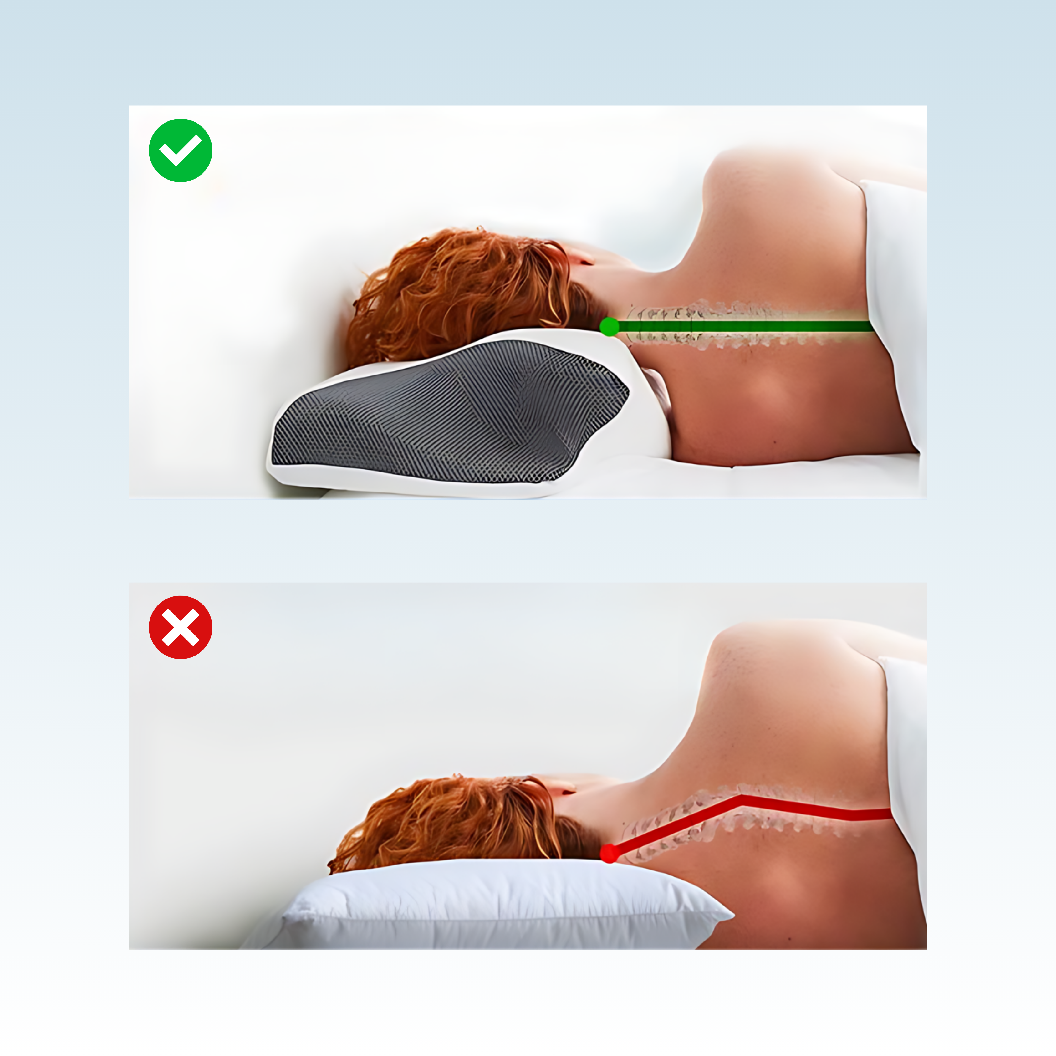 RestRelief Premium ergonomic pillow