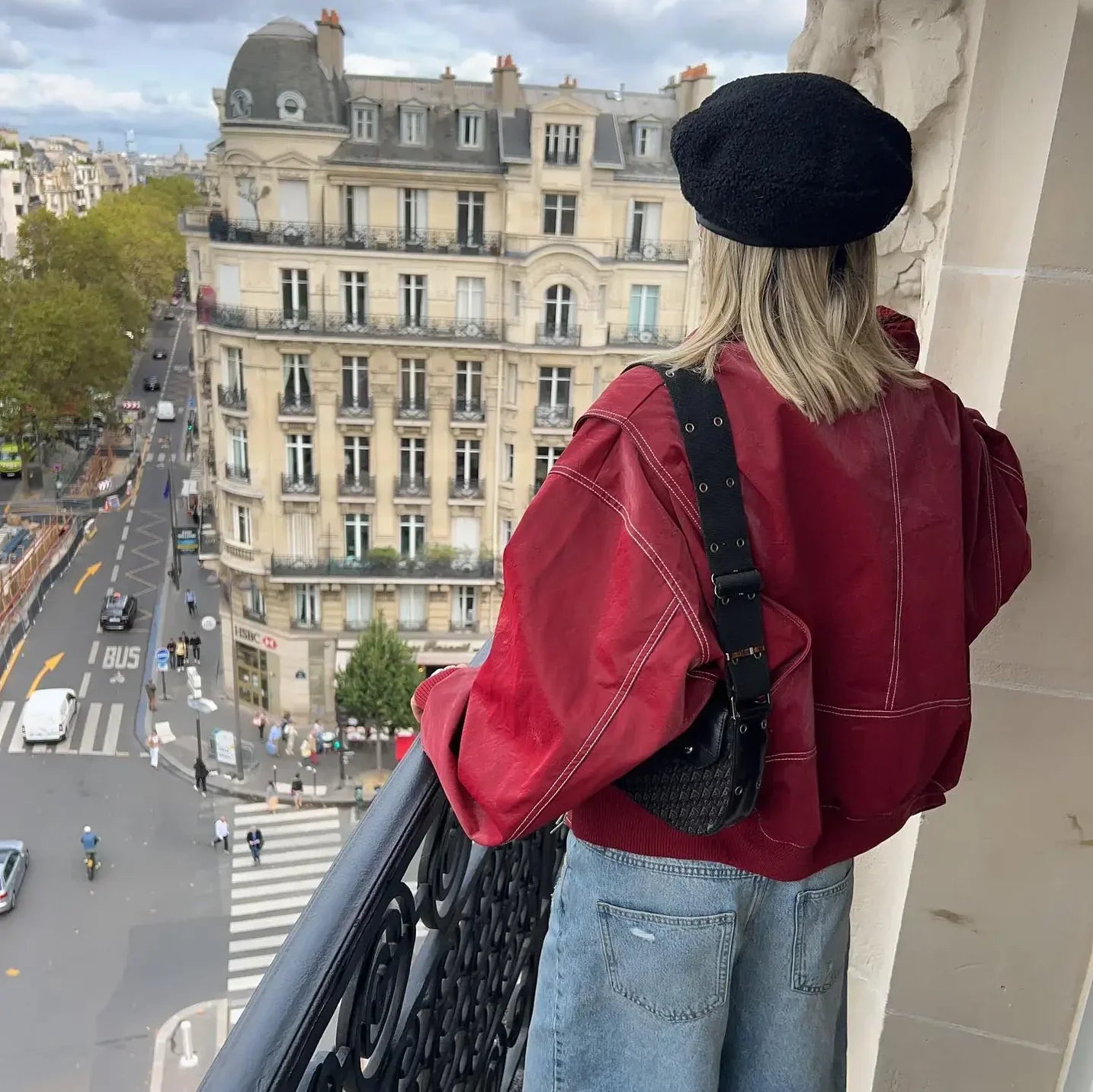 Charlie | Leather Bomber Jacket