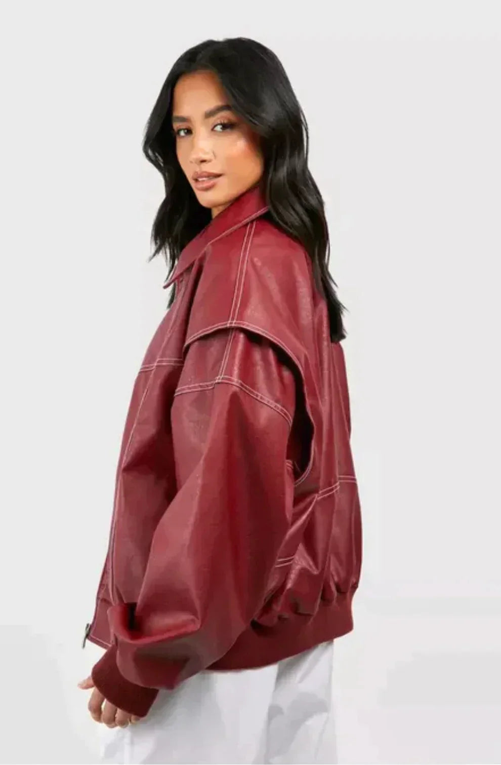 Charlie | Leather Bomber Jacket