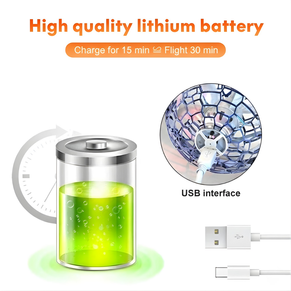 Flying Boomerang Orb Ball Toy