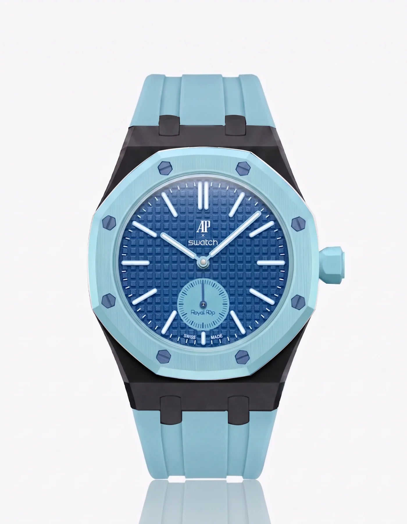 Rubber Strap & Case For AP x Swatch Royal Pop Làn Ba