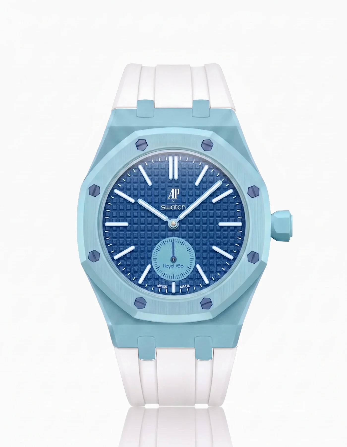 Rubber Strap & Case For AP x Swatch Royal Pop Làn Ba