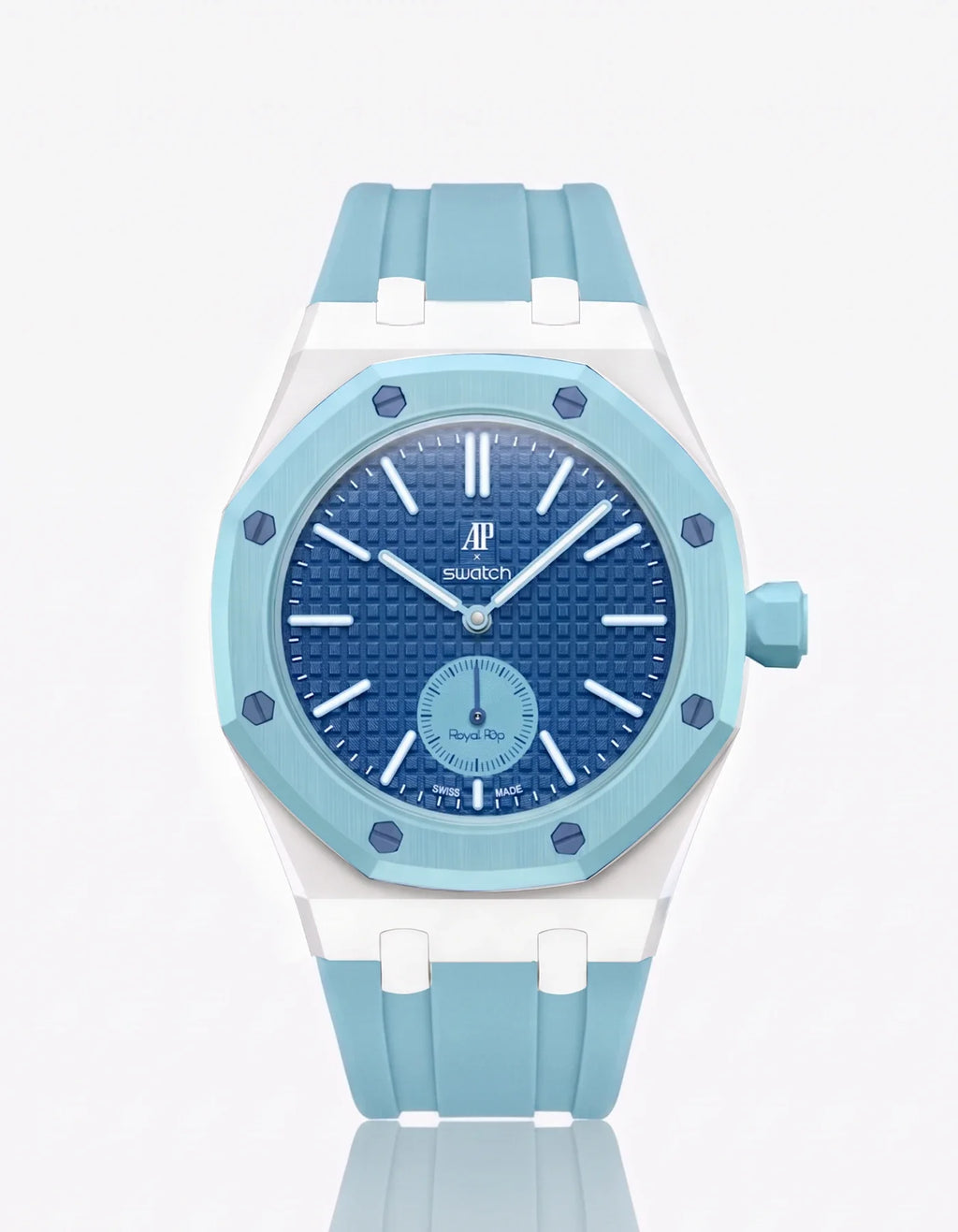 Rubber Strap & Case For AP x Swatch Royal Pop Làn Ba