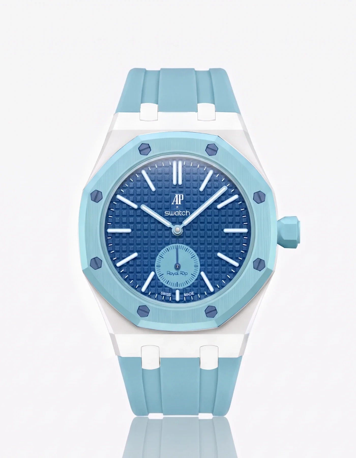 Rubber Strap & Case For AP x Swatch Royal Pop Làn Ba