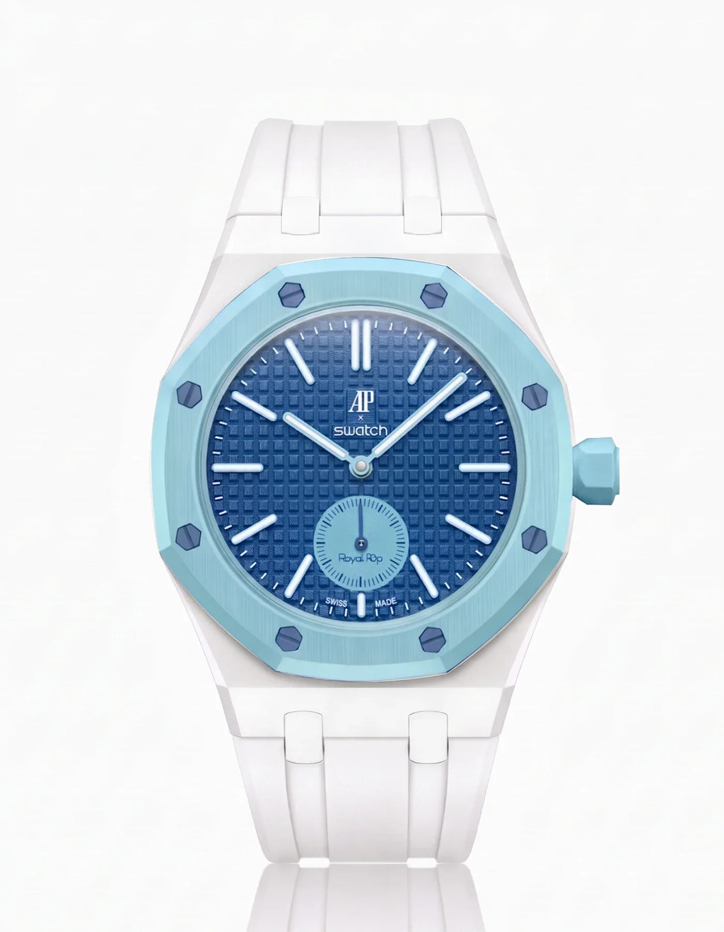 Rubber Strap & Case For AP x Swatch Royal Pop Làn Ba