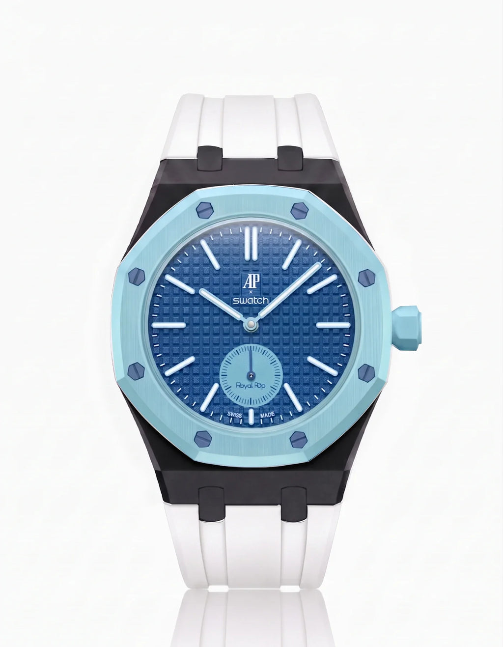 Rubber Strap & Case For AP x Swatch Royal Pop Làn Ba