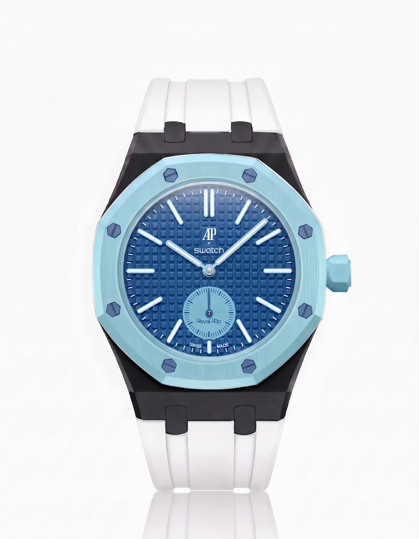 Rubber Strap & Case For AP x Swatch Royal Pop Làn Ba
